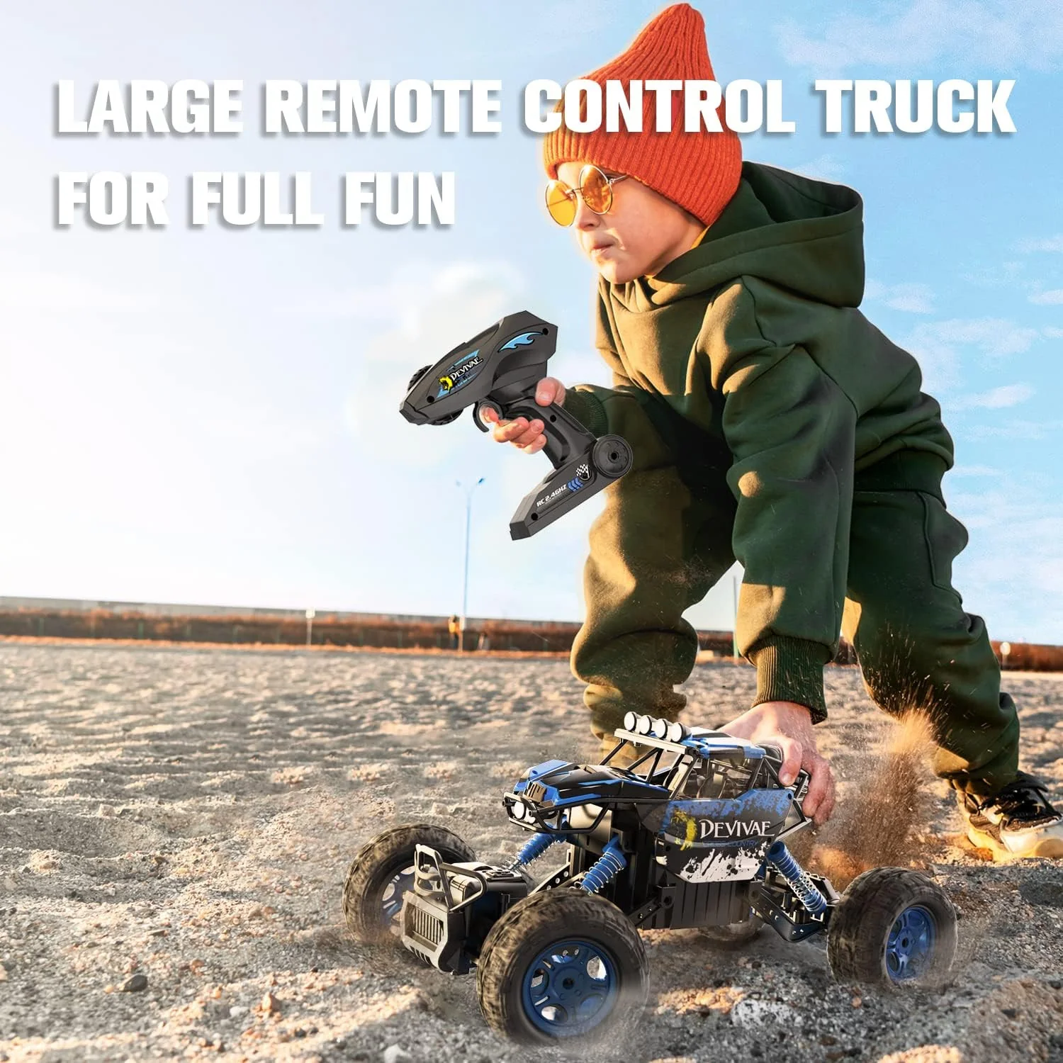 1:12 Scale Large 4WD Remote Control Car for Kids with Lifting Function - Image 2