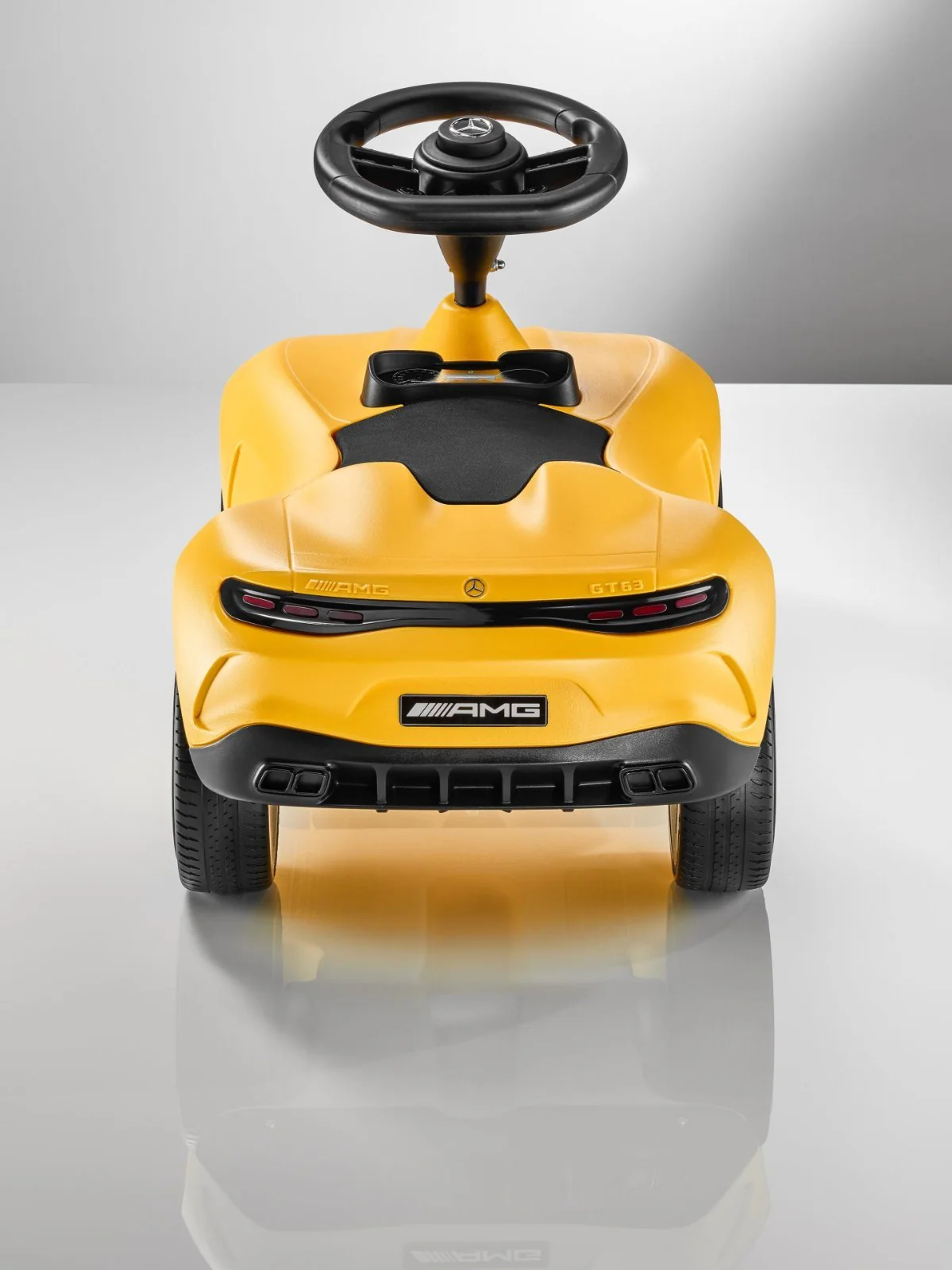 1:18 Scale Mercedes-Benz AMG GT Yellow Ride-On Toy Car - Image 3