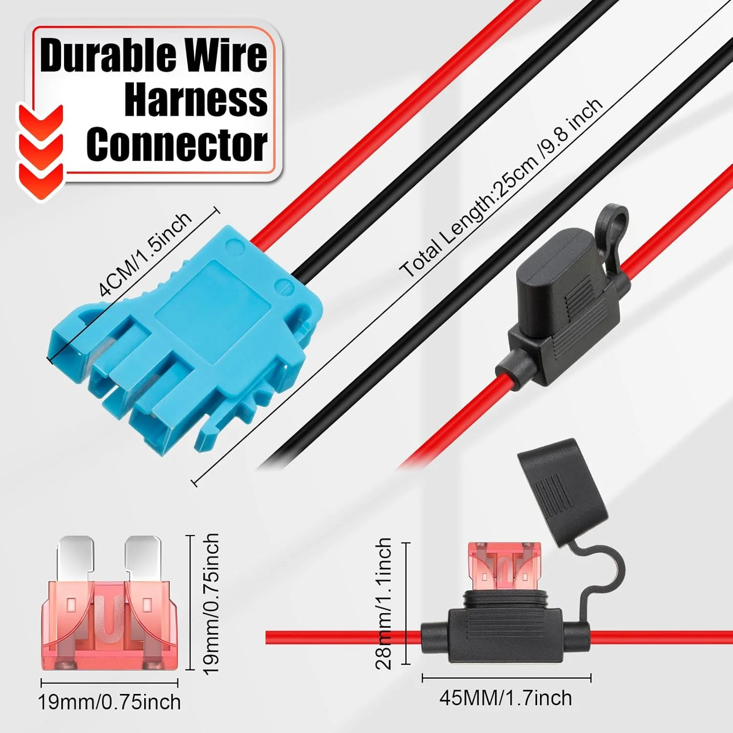 12 AWG Wire Harness Connector Replacement Compatible with Peg Perego 12V Systems Pack - Image 4