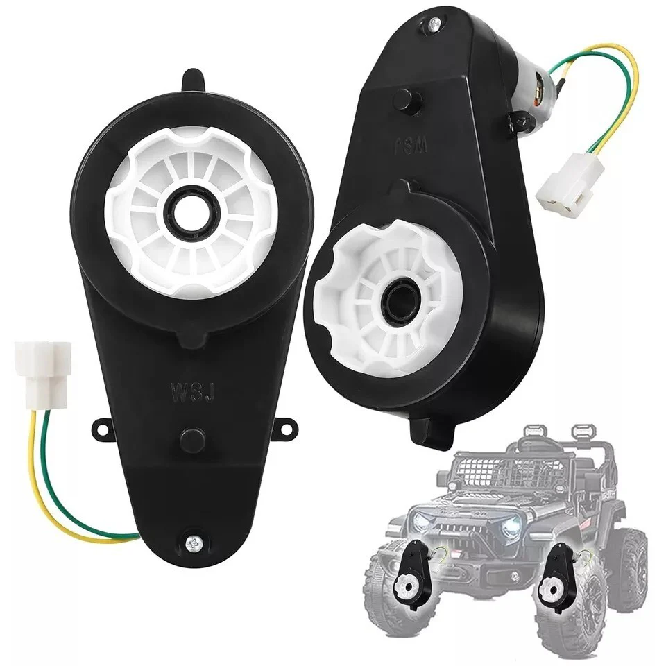 12V Power Wheels with Gearbox and 40000rpm Motor Pair for Kids Electric Ride-On Car - Image 7