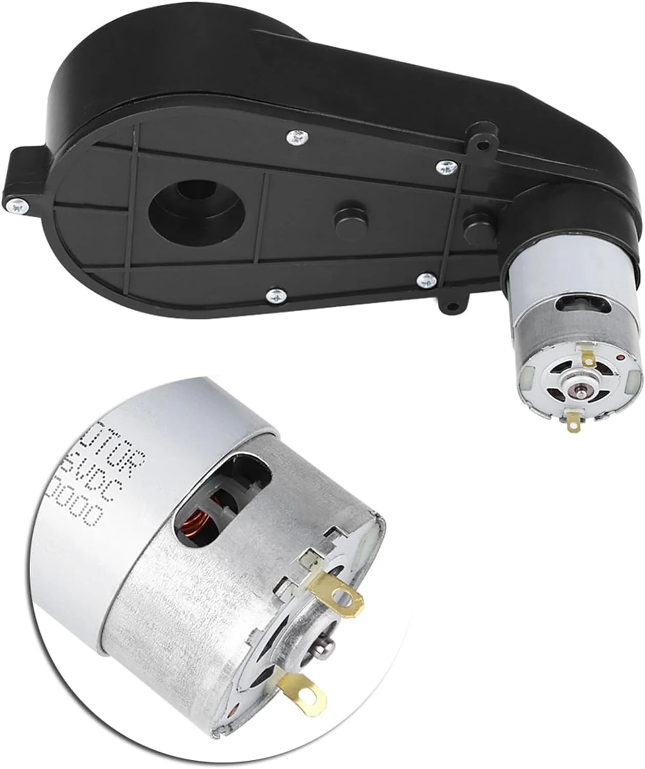 12V High-Speed 40000rpm Motor and Gearbox Pair with Power Wheels for Kids Electric Ride-On Car - Image 7