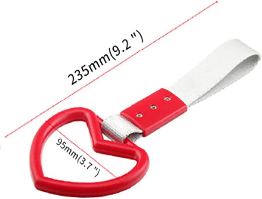 PC Heart JDM Tsurikawa Hanging Ring Hand Strap for Subway Train Bus Drift - Image 3