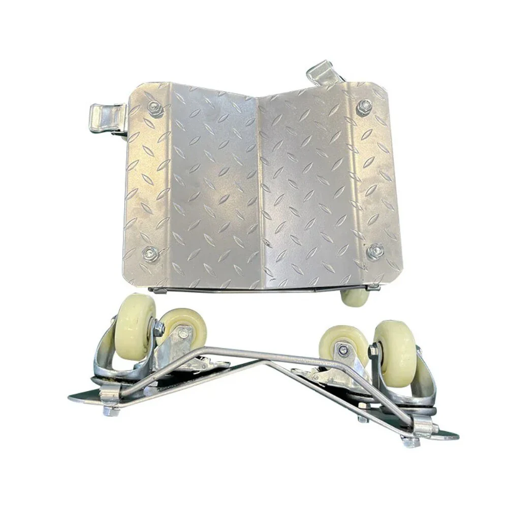 Vehicle and Motorcycle Tire Trolley with 4 Casters and Car Lift Tool - Image 2