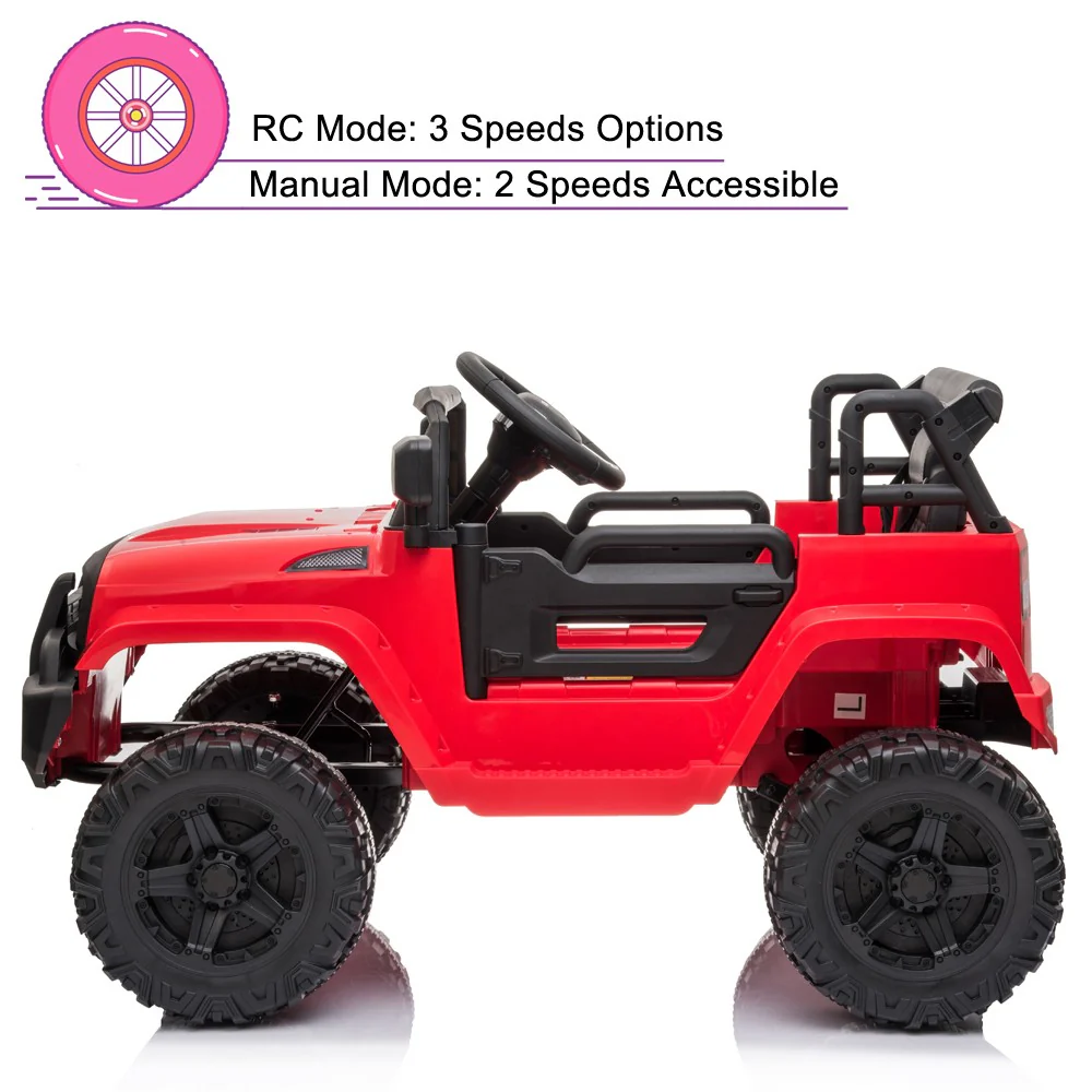 12V Battery-Powered 1-Seater Electric Ride-On Truck with Remote Control - Image 5