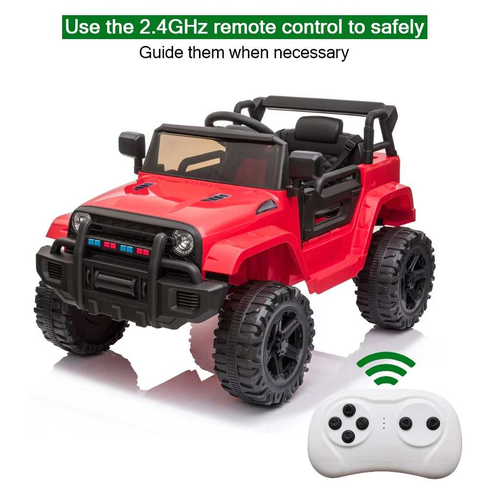 12V Battery-Powered 1-Seater Electric Ride-On Truck with Remote Control - Image 6