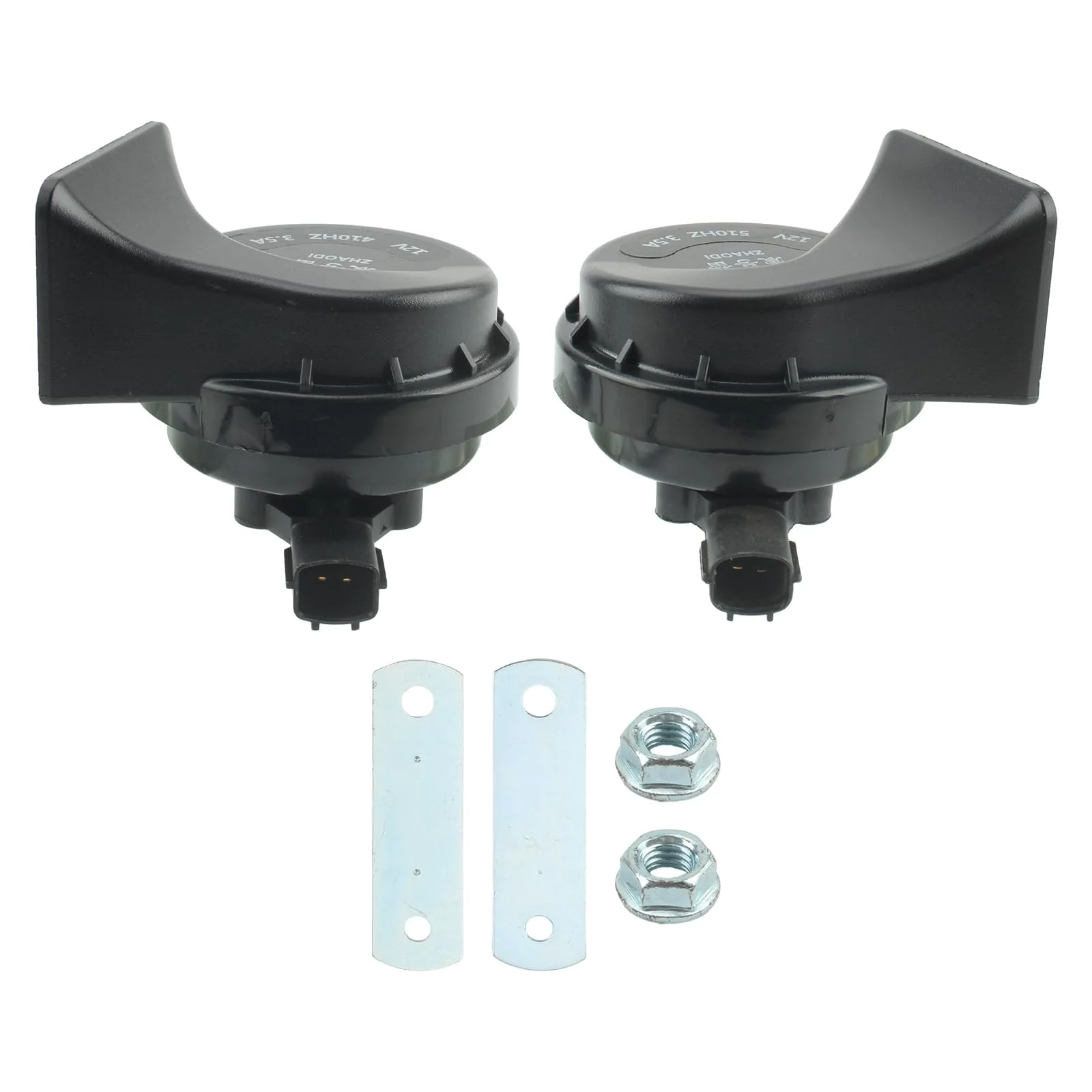 Car Horn Set Compatible with Hyundai and Kia Low & High Tone Models 96610-2D100 96610-22400 96610-27200 - Image 2