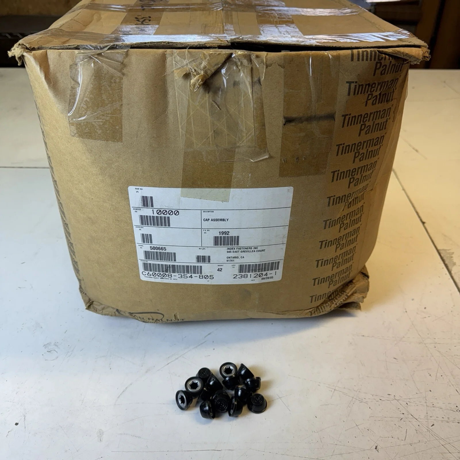 Power Wheels Black Retainer Nut Push Cap 0.354" and 11/32" Tinnerman Palnut - Image 2