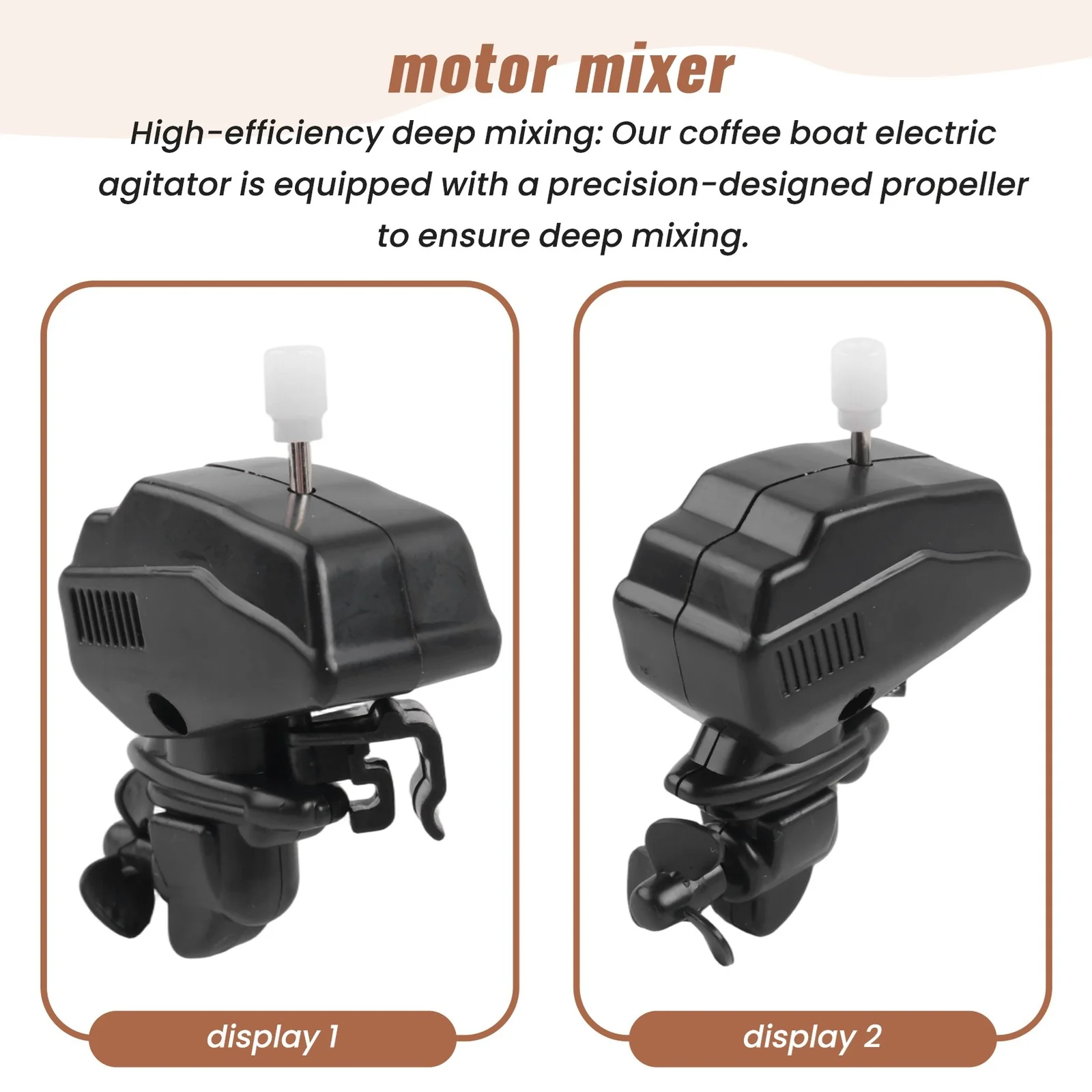 Set of 10 Boat Motor Coffee Stirring Tools, Stainless Steel Clip Drink Mixer, Novelty4202 - Image 5