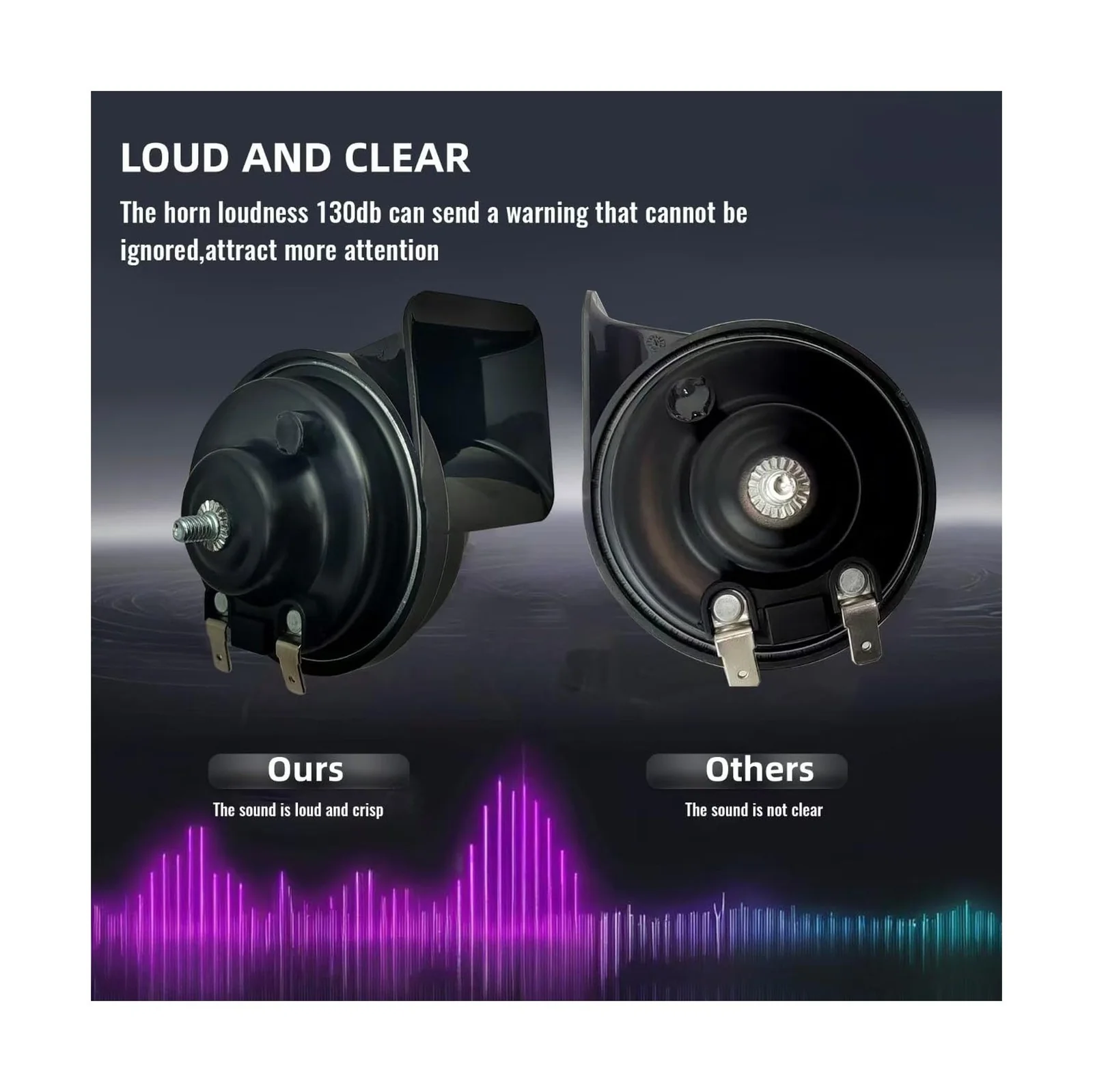 115DB High-Volume Electric Snail Horn | 12V Waterproof Replacement Kit - Image 7