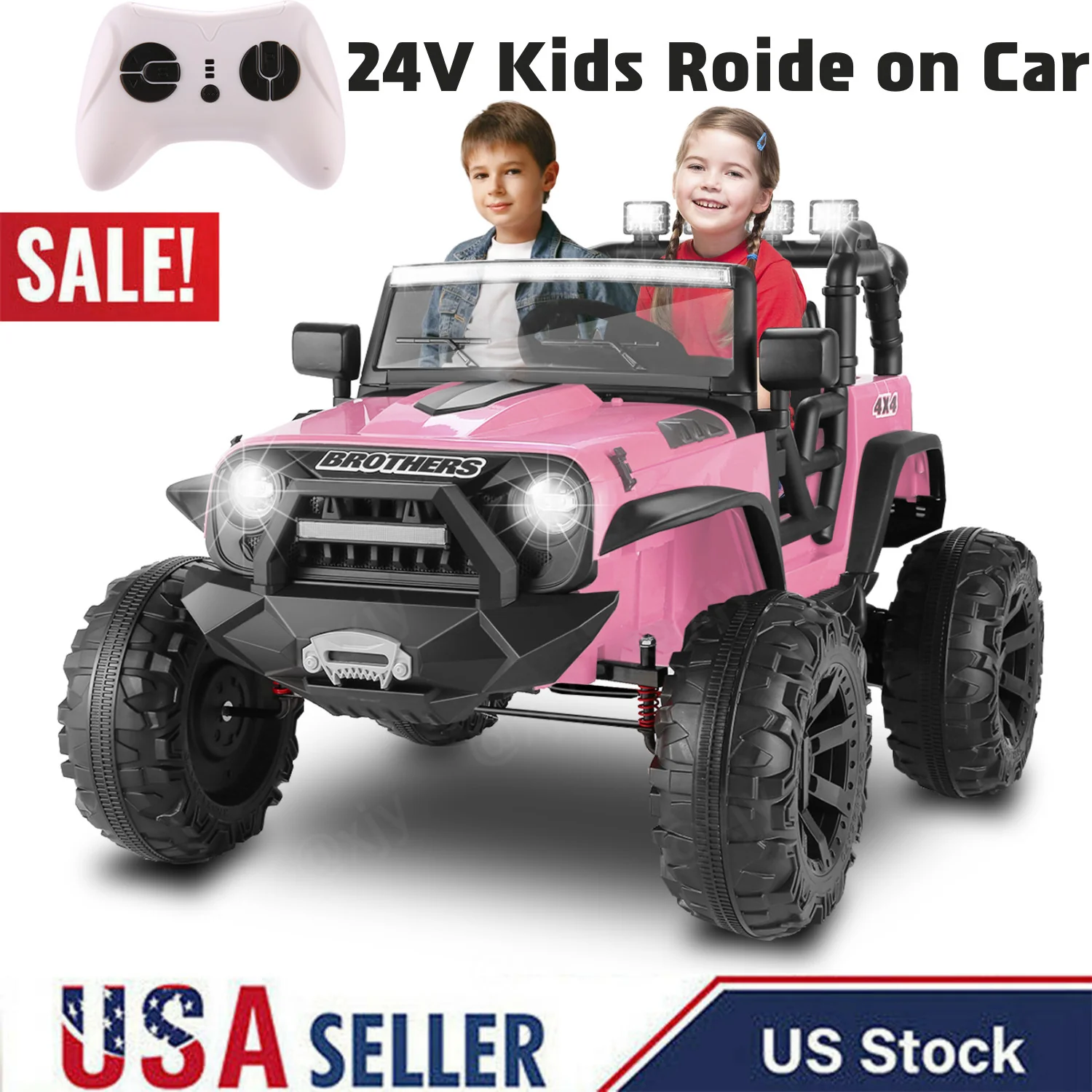 12/24V Large Electric Ride-On Truck and Motorcycle for Kids - Image 11