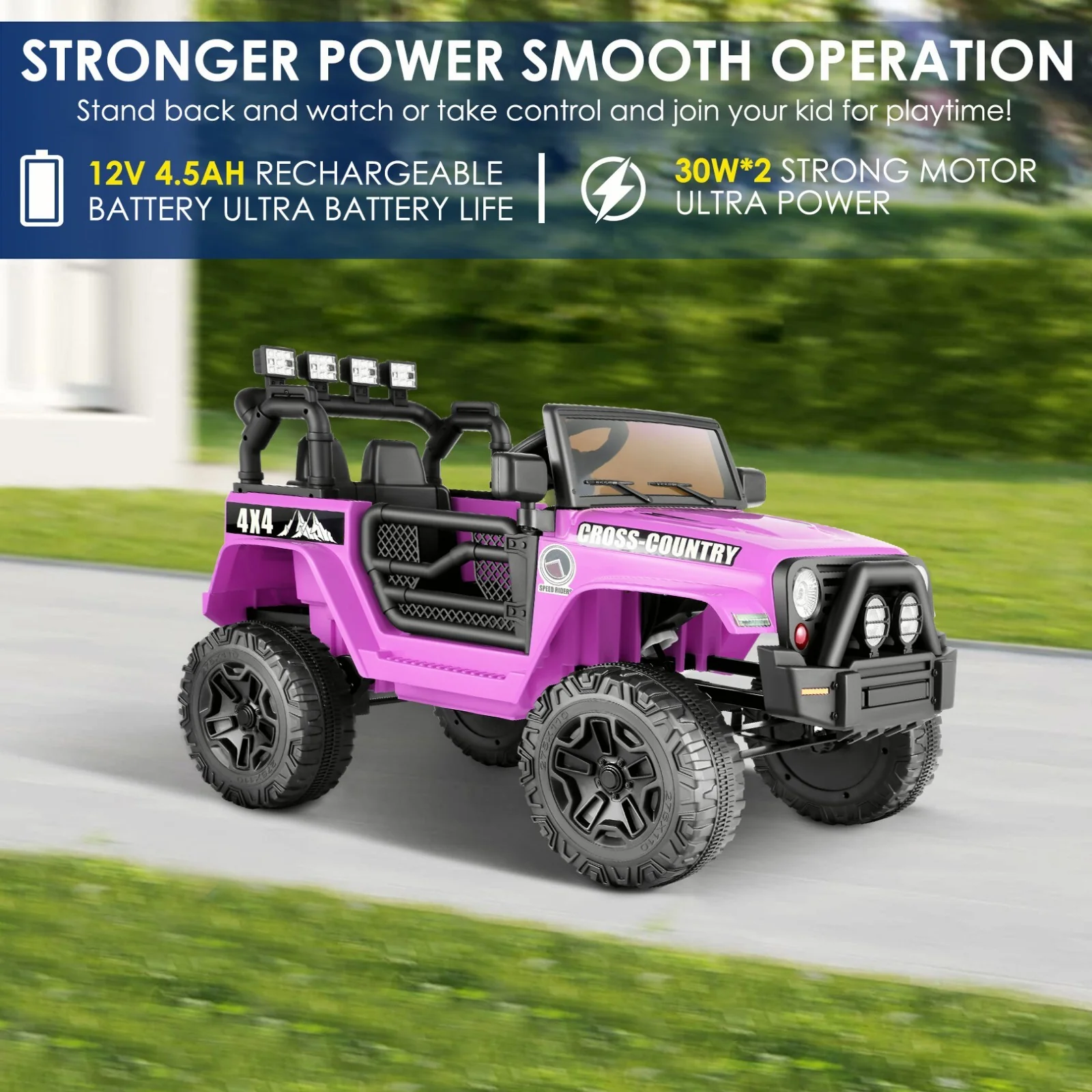 12V/24V Large Electric Ride-On Truck and Motorcycle for Kids Toy Gift - Image 37