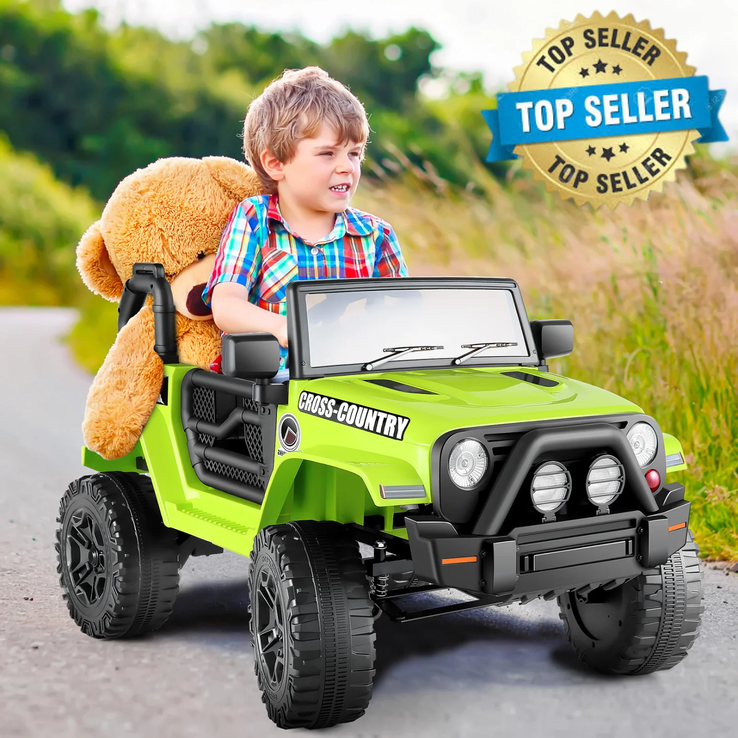 12/24V Large Electric Ride-On Truck for Kids with Parental Remote Control - Image 22