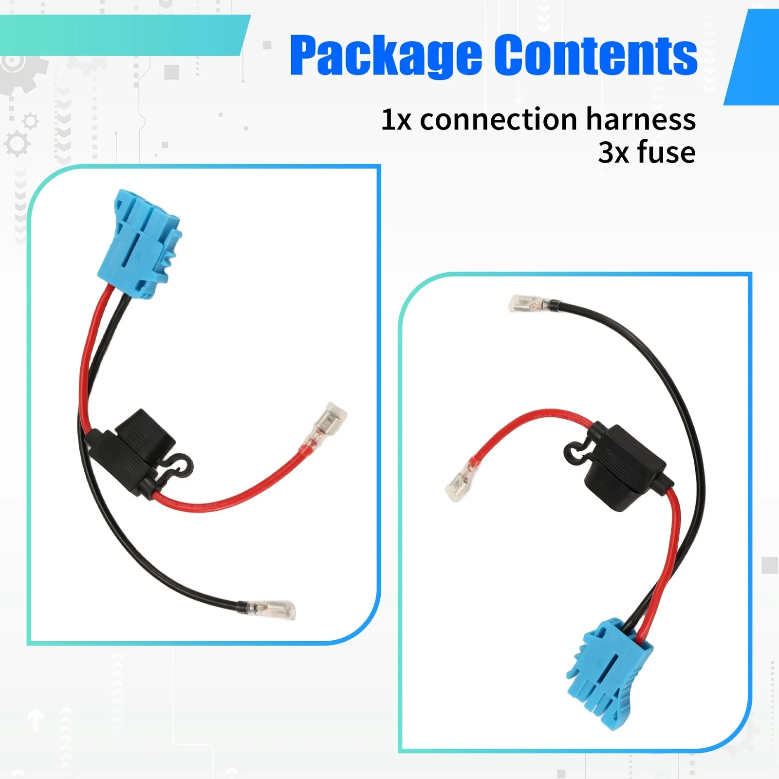 12 AWG Wire Harness Connector Replacement Compatible with Peg Perego 12V9953 - Image 4