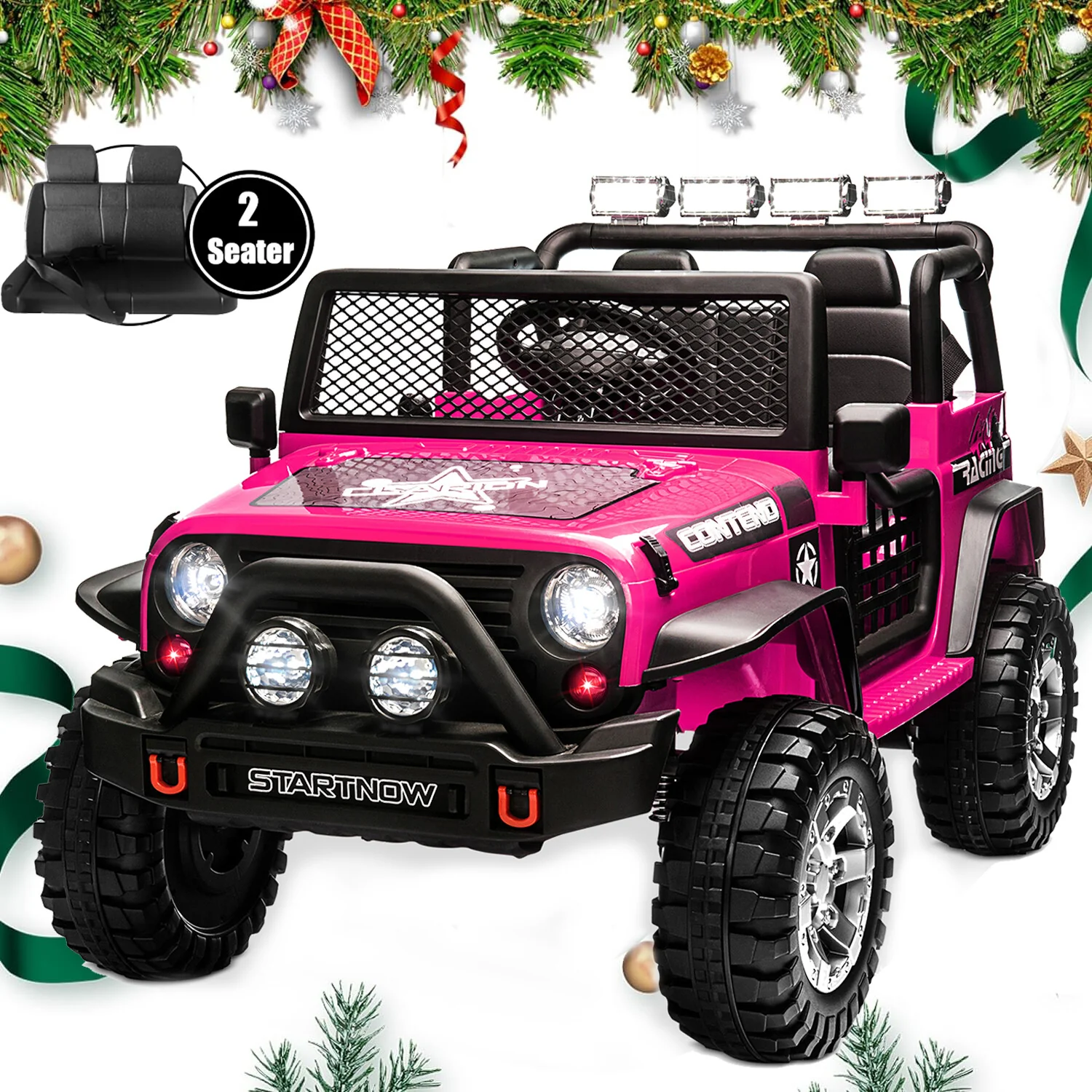 Electric 2-Seater Kids Ride-On Jeep with Remote Control and MP3 Player - Image 13