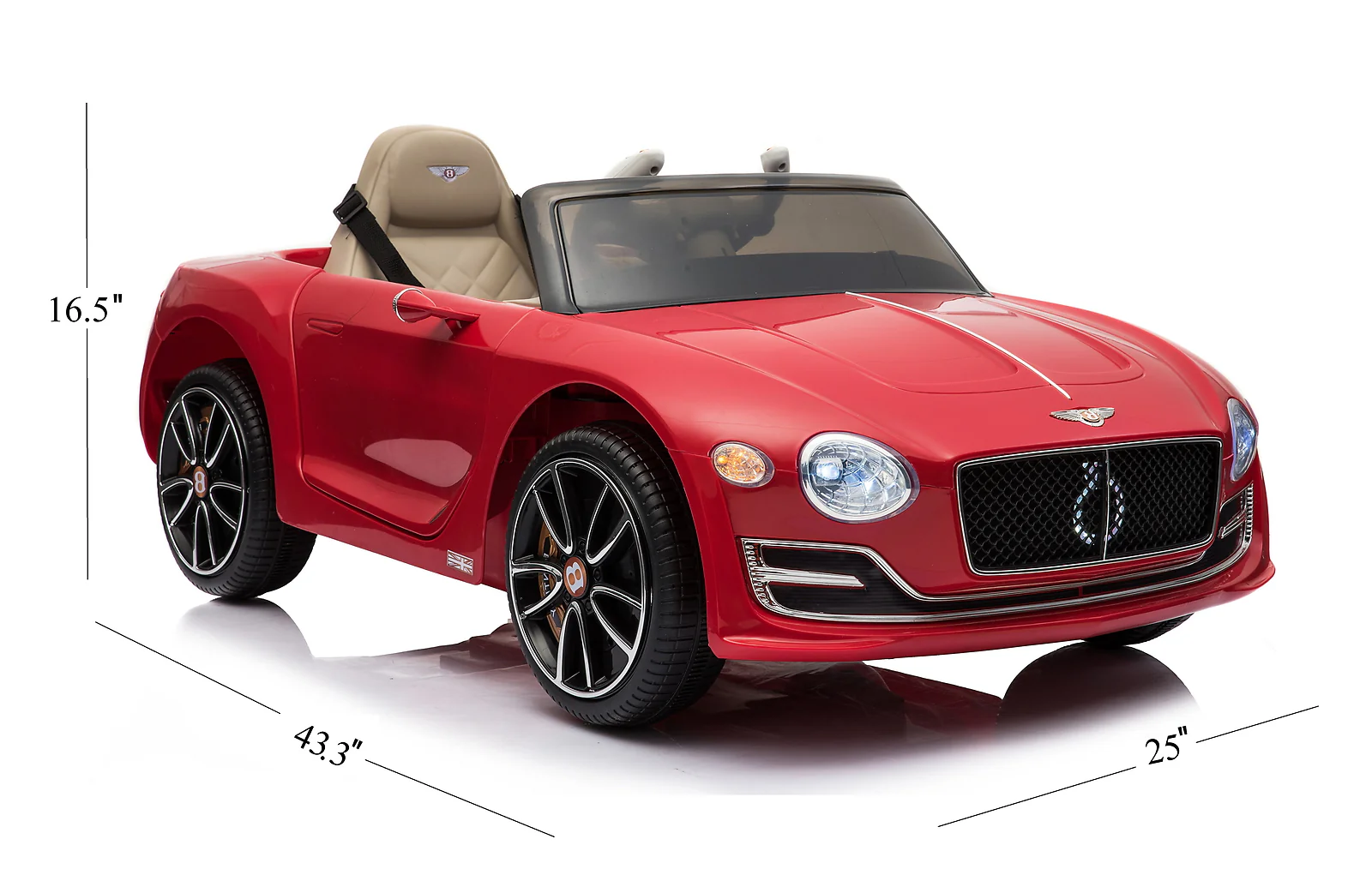 12V Powered Bentley Ride-On Car with Parent Remote Control - Image 3