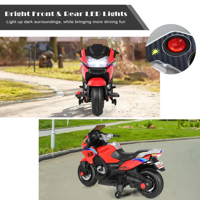 12V Single-Seater Battery-Powered Ride-On Motorcycle - Image 9