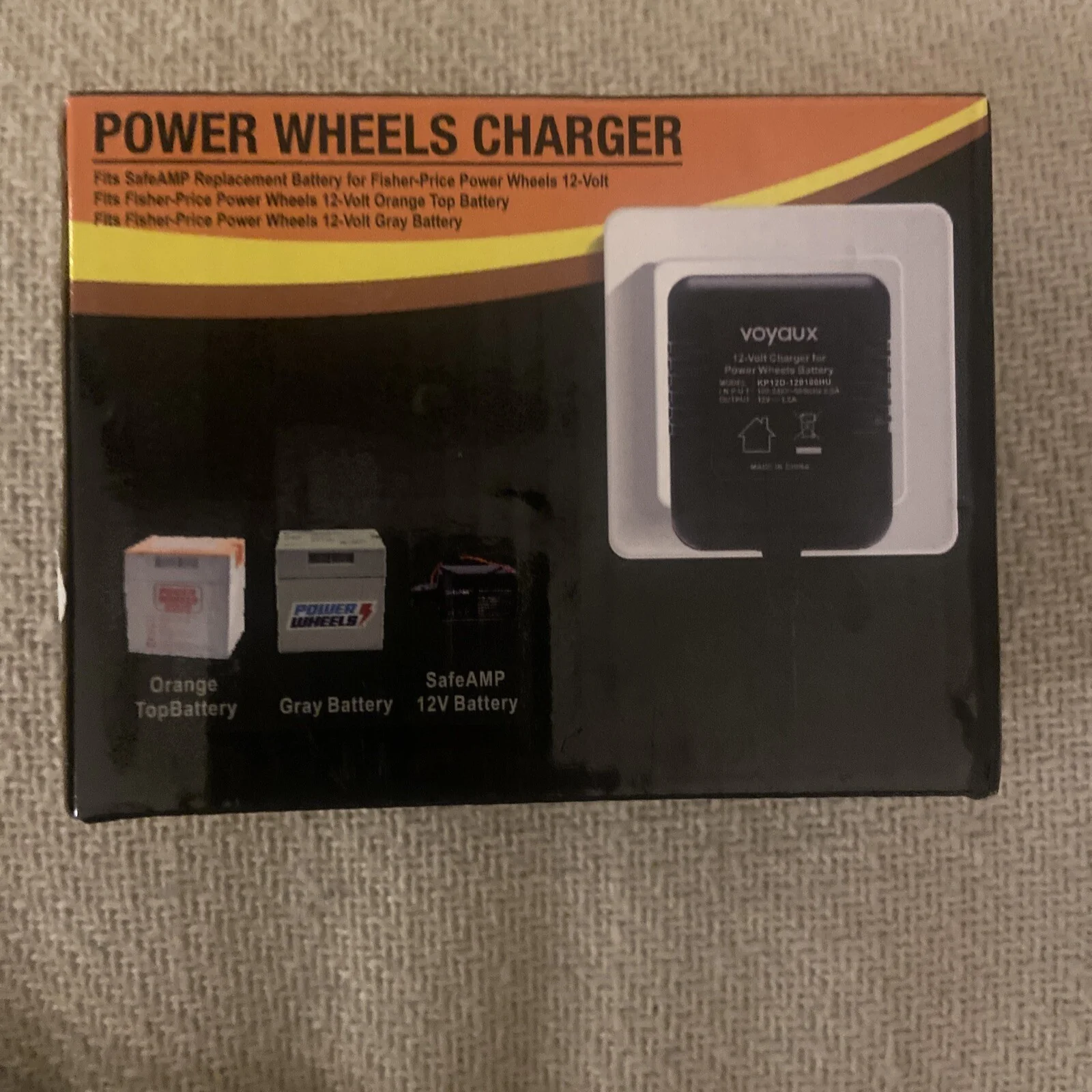 12 Volt Battery Charger for Power Wheels 12V Ride-On Toys Compatible with Fisher-Price Models - Image 2