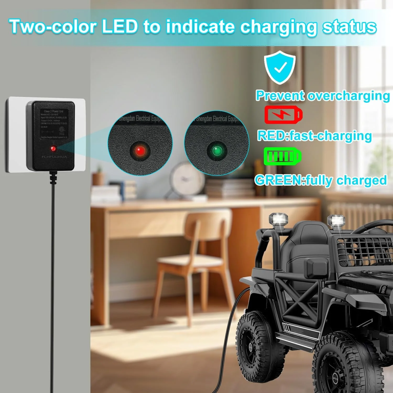 12V Universal Charger for Children's Ride-On Vehicles - Image 7