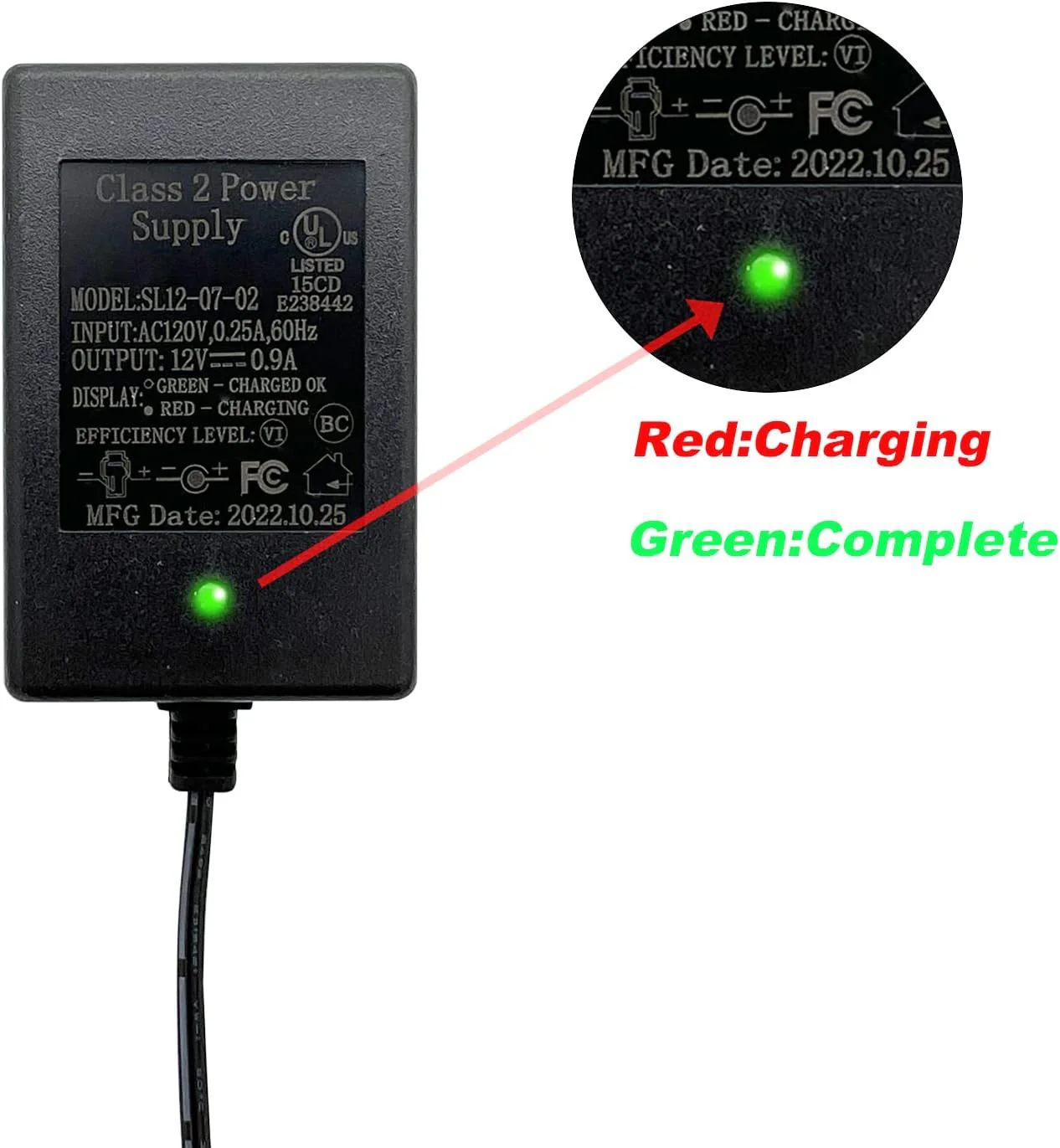 12 Volt Battery Charger for Kids 12V Ride-On Toy Cars - Image 2