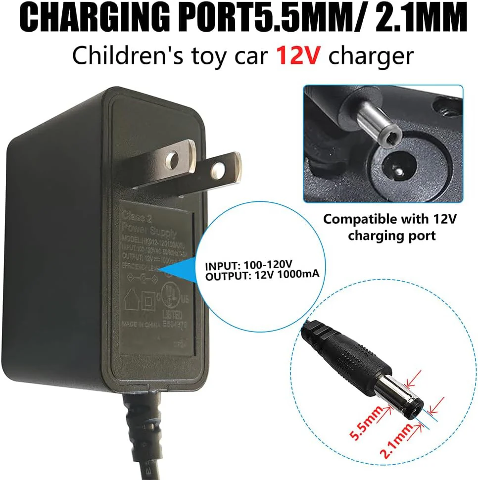 12 Volt Battery Charger for Kids Ride-On Toys and 12V Ride-On Cars - Image 2