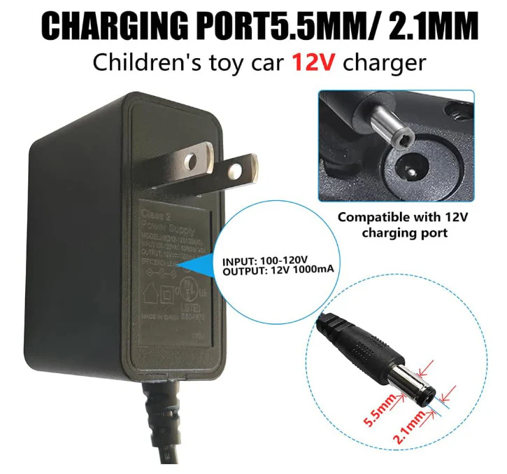 12 Volt Battery Charger for Kids Ride-On Toys and Cars - Image 3