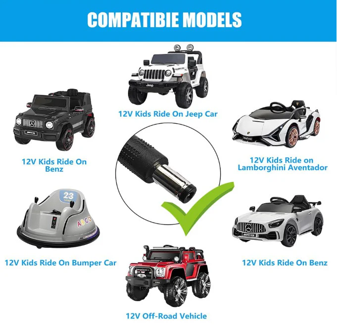 12 Volt Battery Charger for Kids Ride-On Toys and Cars - Image 6