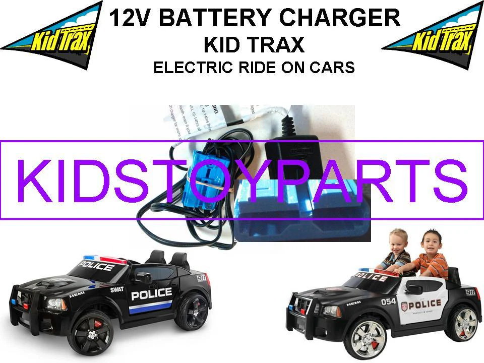 12 Volt Rechargeable Battery Charger with Blue Connector for Kid Trax Dodge Ride-On Toys - Image 3