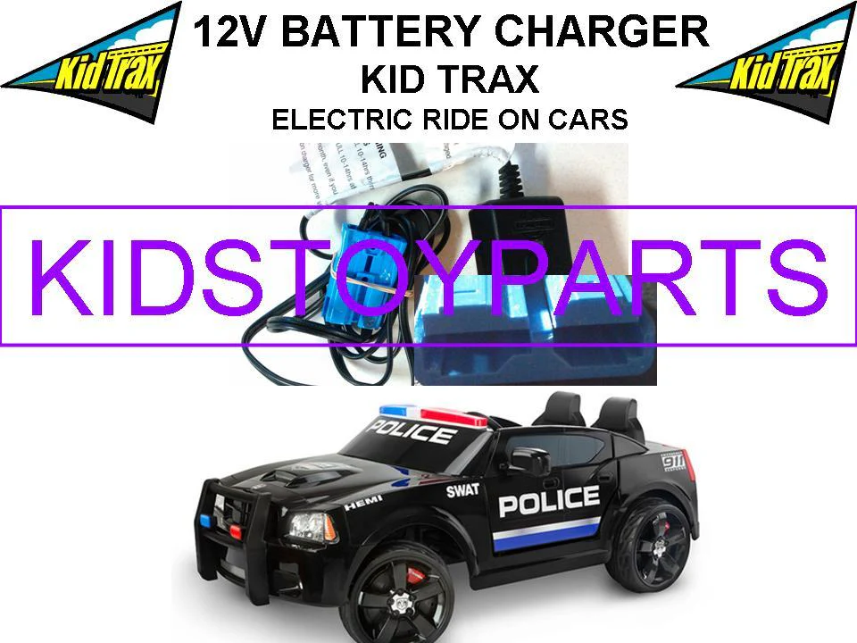 Volt AA Battery Charger with Blue Connector for Kid Trax Dodge Charger SWAT Police Car - Image 3