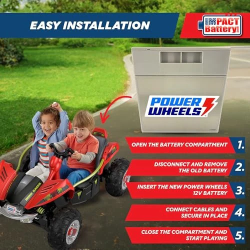 12 Volt Replacement Battery for Power Wheels Toys - Image 2