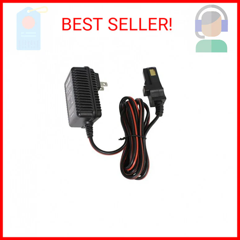 12-Volt Charger for Power Wheels Gray Battery with Orange Top