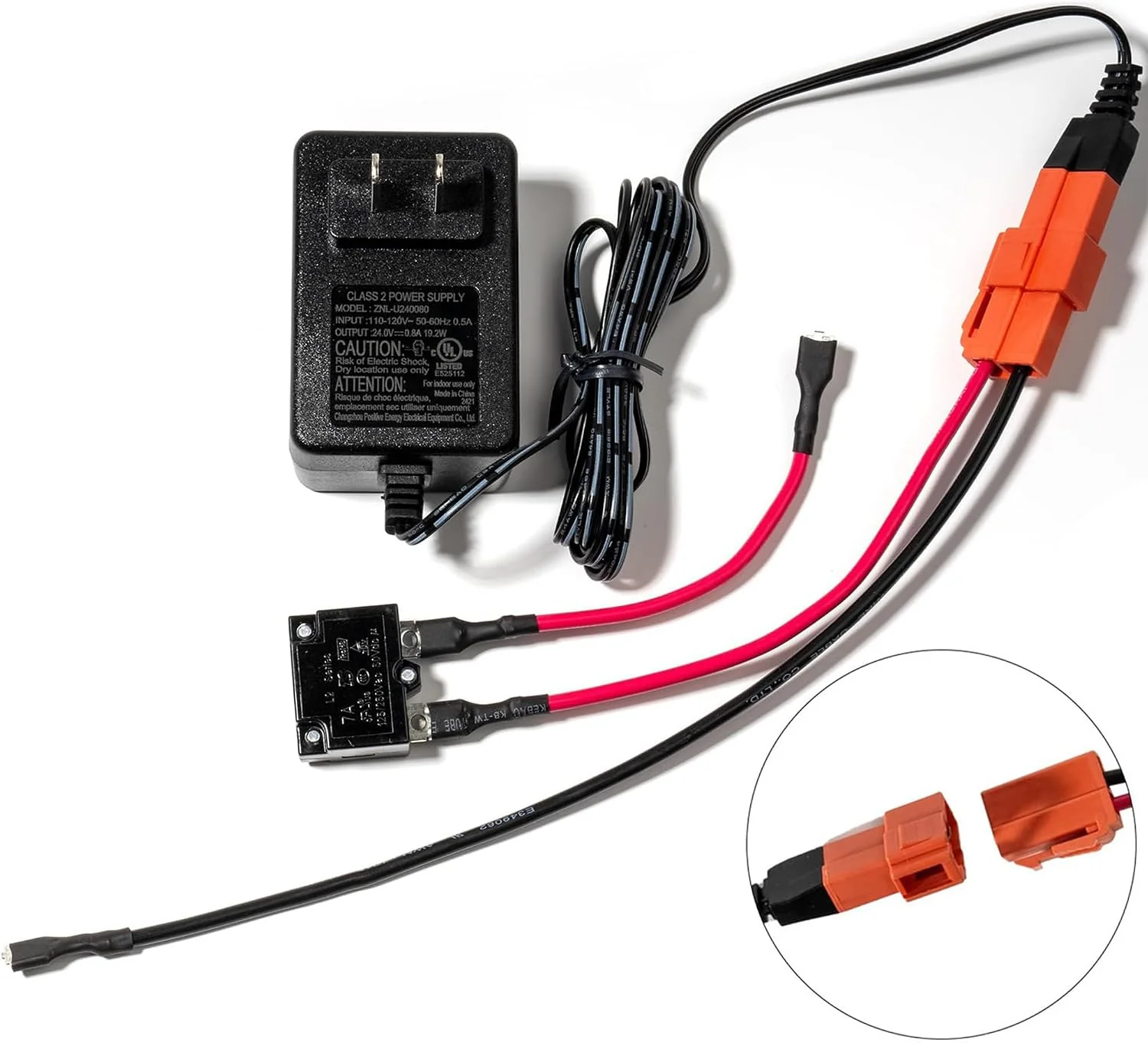 12V Charger for Electric Ride-On Toys with Battery Connection - Image 2