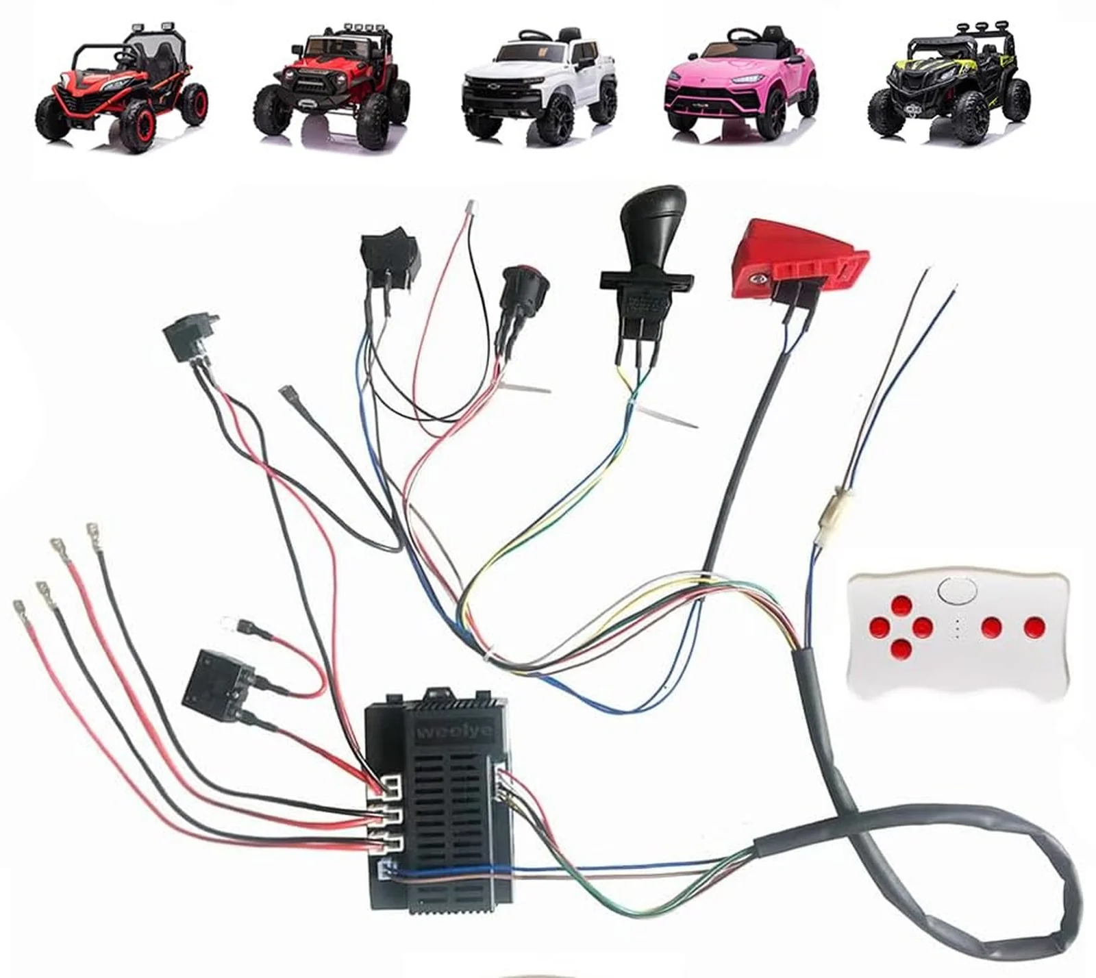 12 Volt High Power DIY Modified Electric Wheel with Wires for Children - Image 10