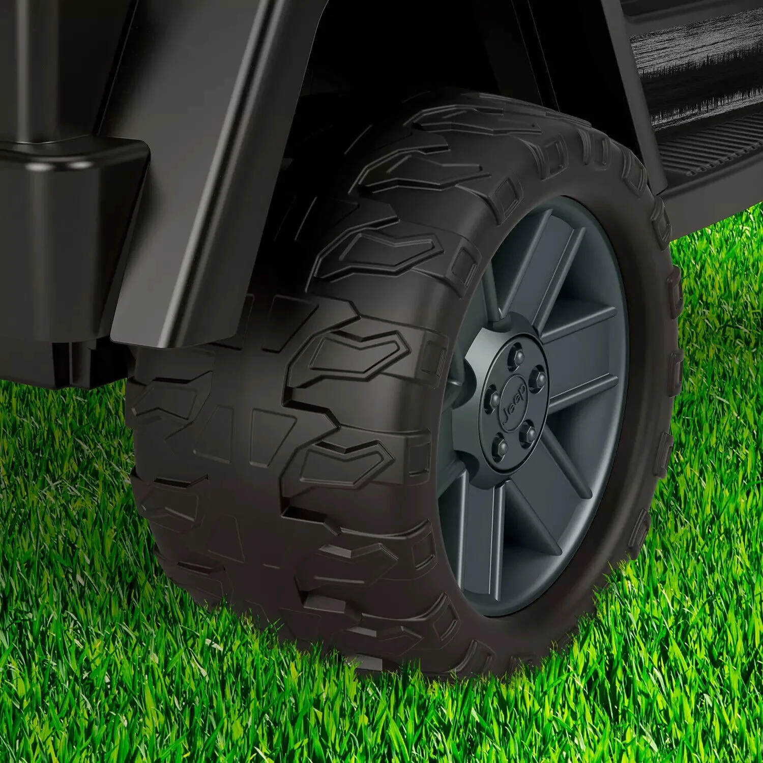 12-Volt Ride-On Jeep Wrangler with 2 Speed Options: Reaching Up to 5 mph - Image 2
