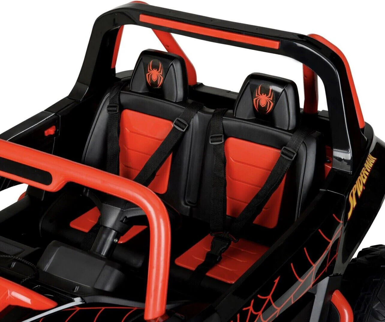 12-Volt Spiderman UTV Ride-On with Real Doors and Two Seats - Brand New! - Image 5