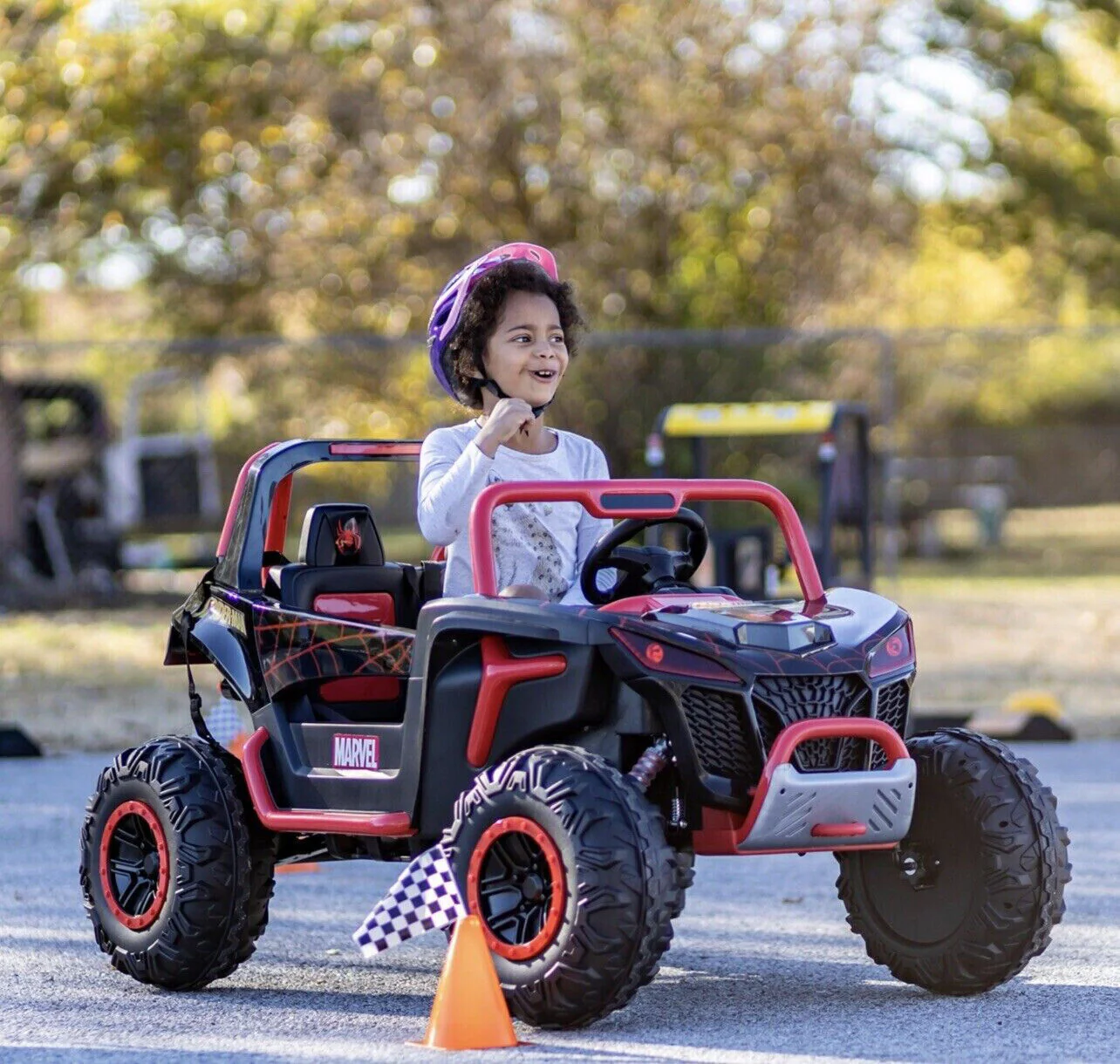 12-Volt Spiderman UTV Ride-On with Real Doors and Two Seats - Brand New! - Image 7