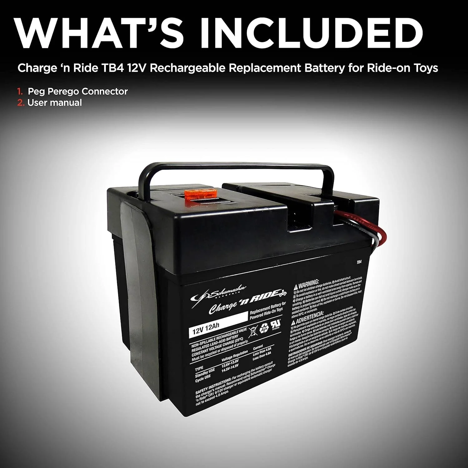 12Ah Rechargeable Battery for Peg Perego Ride-On Toys with Quick Installation - Image 6