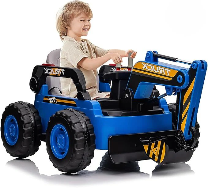 12V 10AH Electric 4WD Battery-Powered Toy Excavator with Remote Control - Image 2