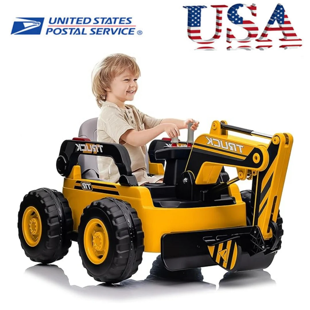 12V 10AH Electric 4WD Battery-Powered Toy Excavator with Remote Control - Image 3