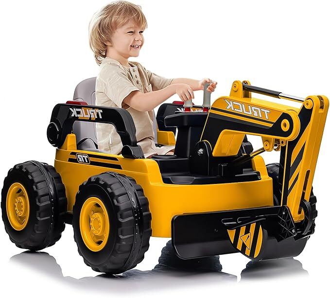 12V 10AH Electric 4WD Battery-Powered Toy Excavator with Remote Control - Image 4