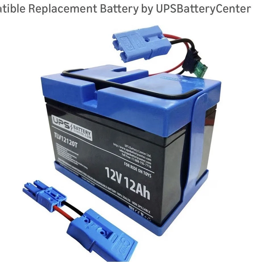 12V 12Ah Replacement Battery for Kid Trax VW Beetle KT1172 Ride-On Toy with Connector