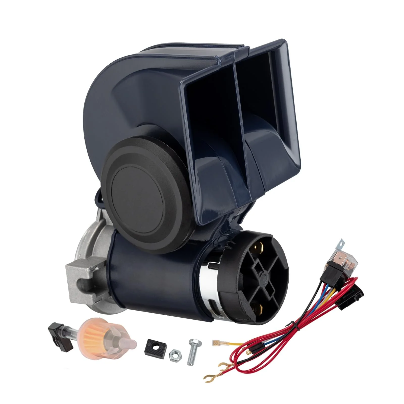 12V 150DB Loud Blue Train Air Horn Kit with Wire for Car and Truck - Image 7