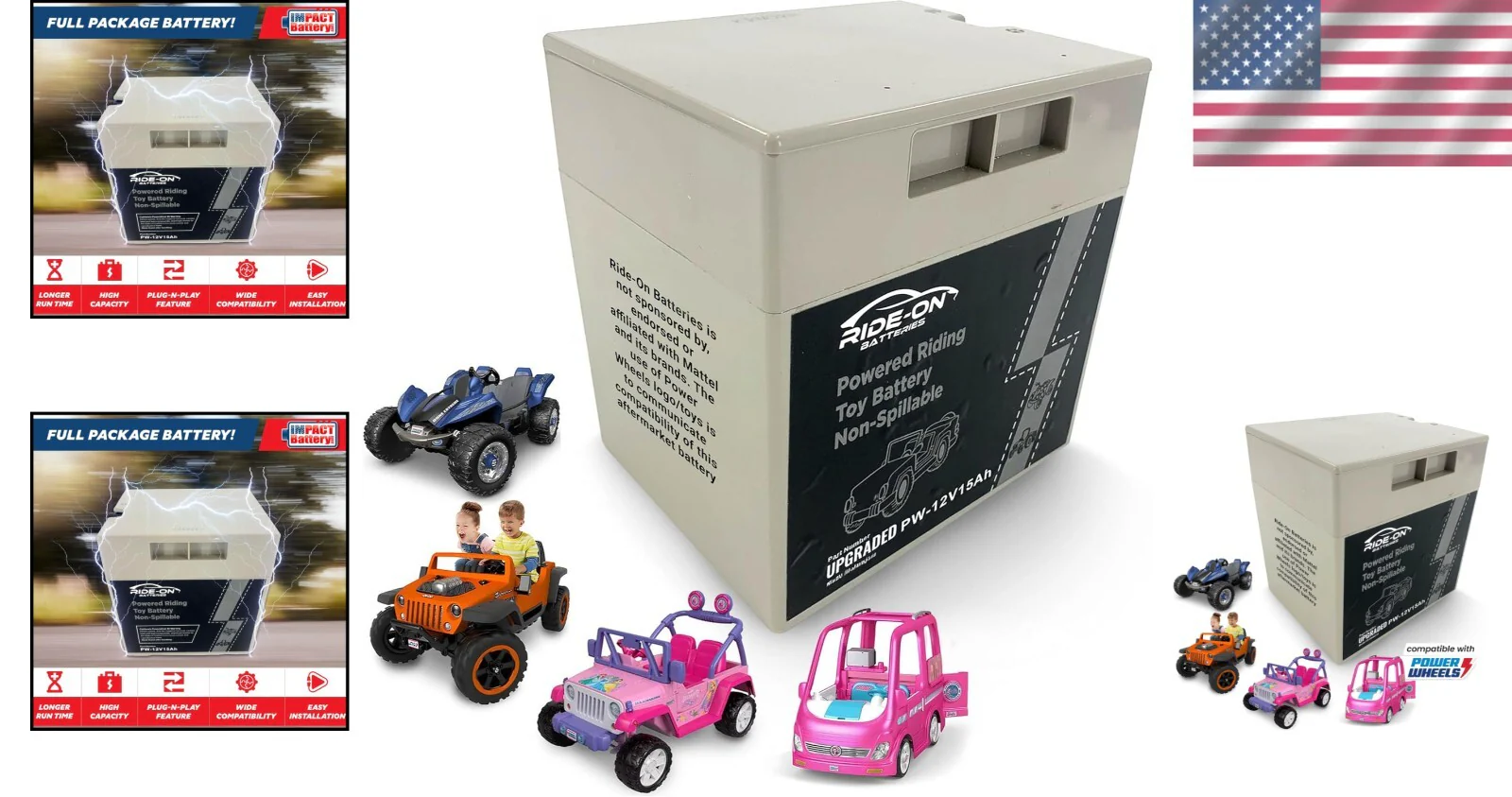 12V 15Ah Ride-On Battery Upgrade for Enhanced Power and Extended Playtime - Image 2