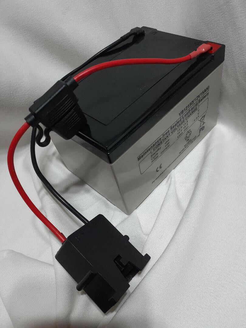 12V 15Amp Replacement Battery for Power Wheels Ride-On Toys Gray