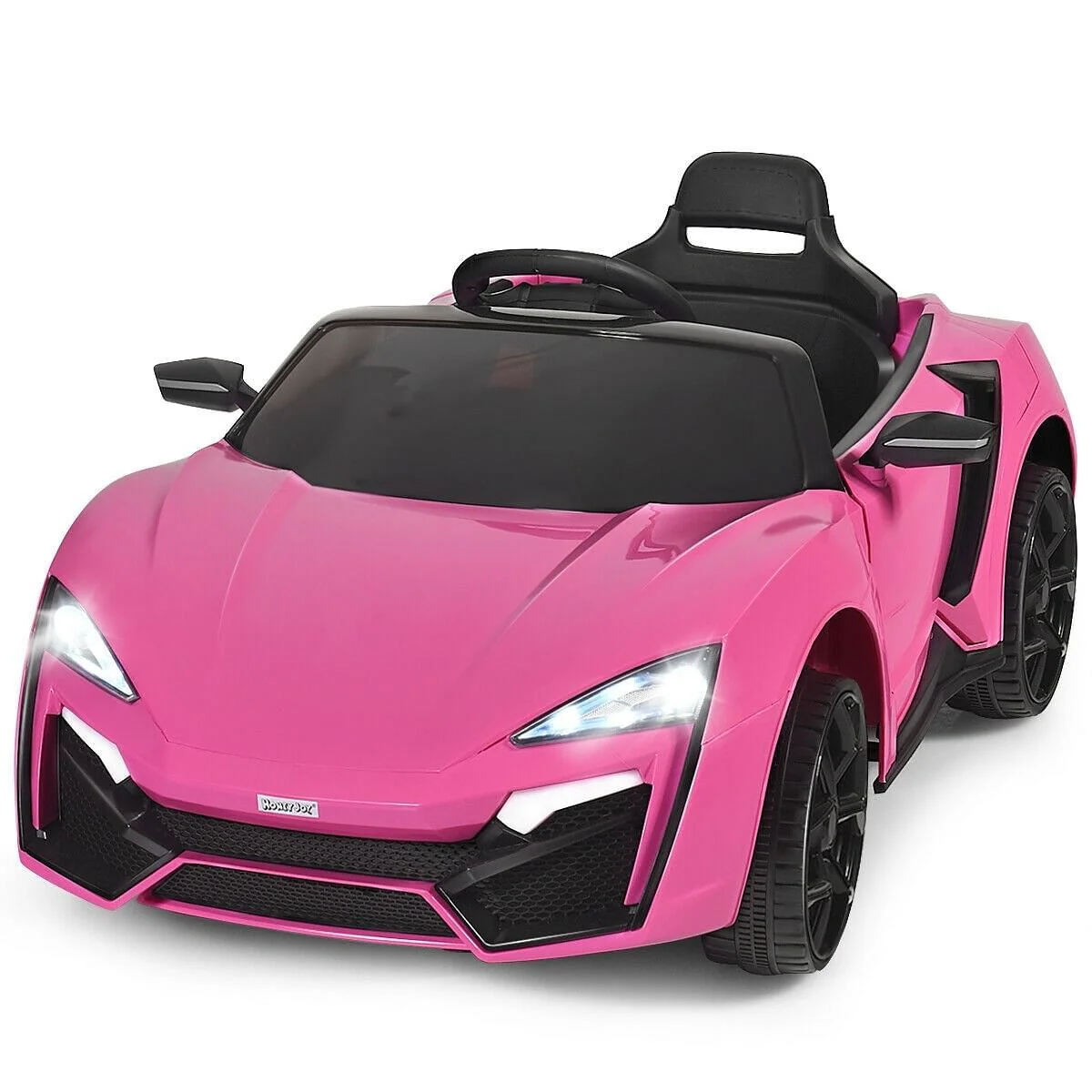 12V 2.4G RC Electric Vehicle with Lights Pink - Image 2