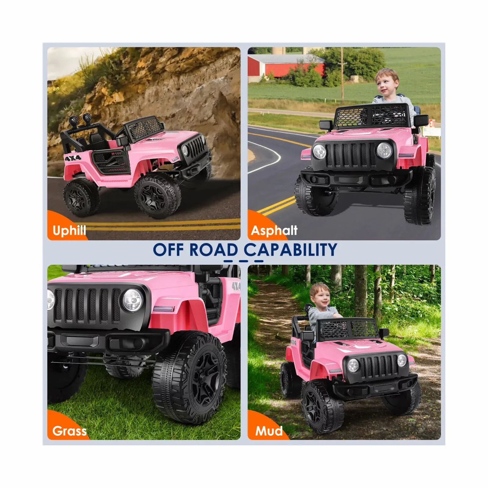 12V 2-Seater Electric Ride-On Car with LED Lights, MP3 Player, and Remote Control for Kids - Image 36