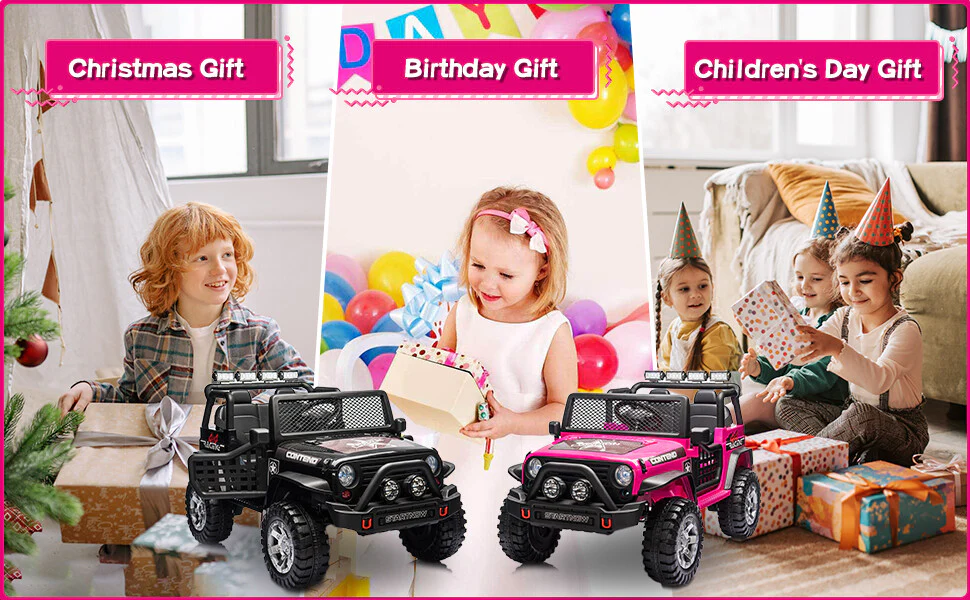 12V Electric 2-Seater Kids Ride-On Jeep with USB, Bluetooth, and Remote Control - Image 14