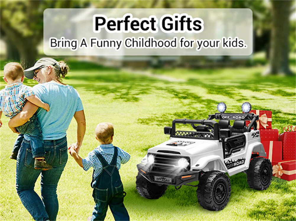 12V 2-Seater Electric Ride-On Jeep Truck for Kids with Remote Control - Image 12
