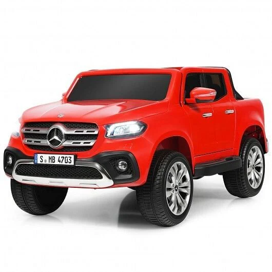 12V 2-Seater Kids Ride-On Car Licensed Mercedes-Benz X-Class RC with Trunk Red