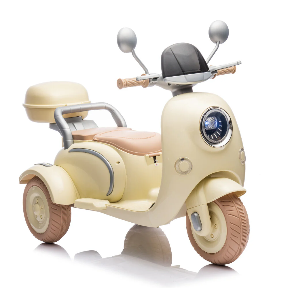 12V 2-Seater Electric Ride-On Motorcycle with LED Headlight for Kids Ages 3-6 - Image 25