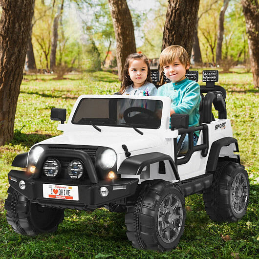 12V 2-Seater Ride-On Truck with Remote Control, Storage Compartment, and Music - Image 2